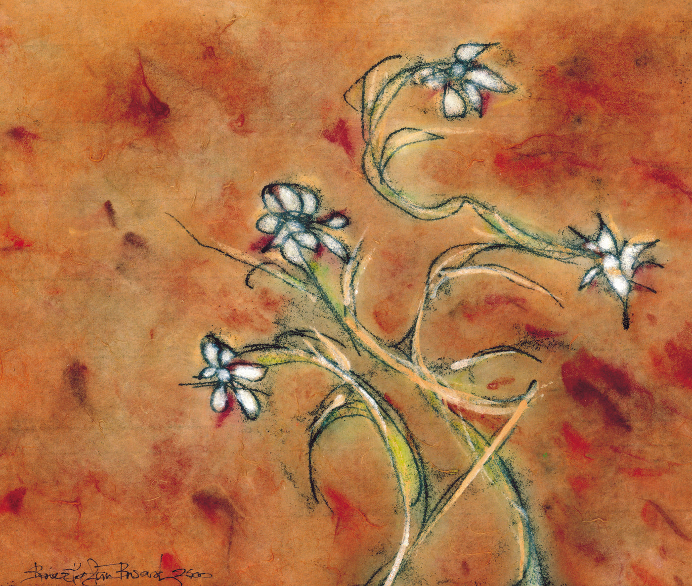 Orange and Flowers