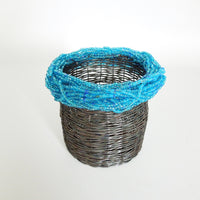 Ring Basket with Blue Rim