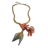 Plumeria Cluster Necklace