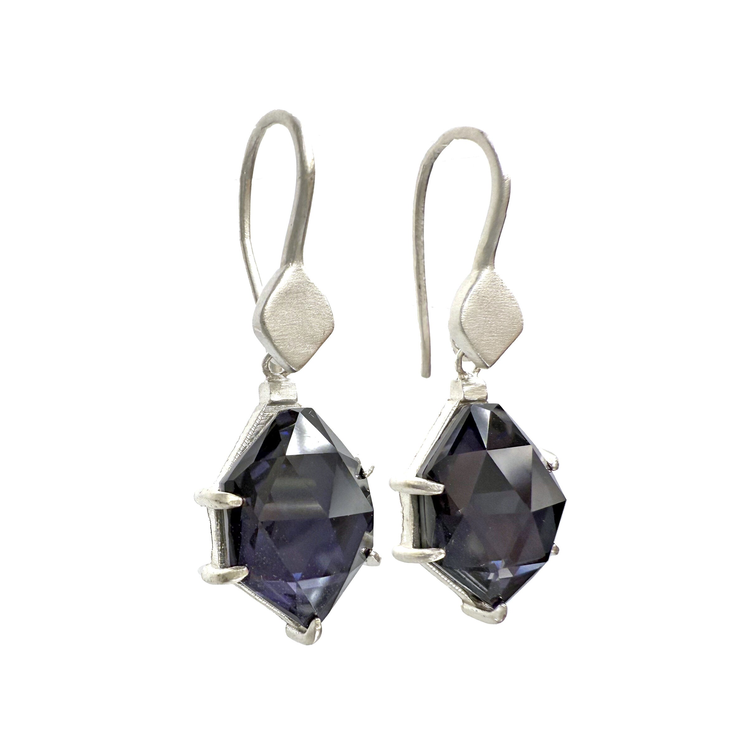Amethyst Hematite Azores Earrings