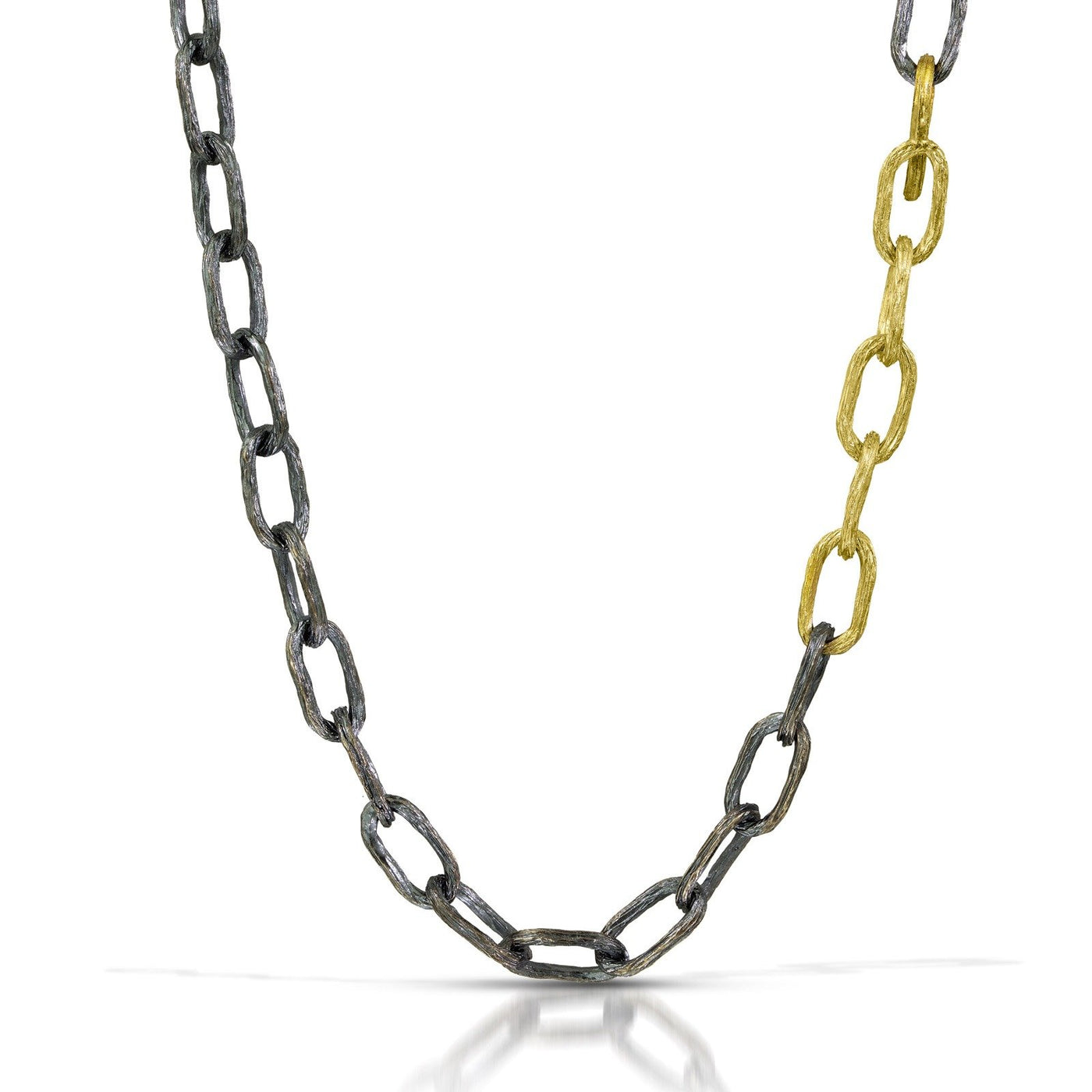 Black & Gold Paperclip Necklace