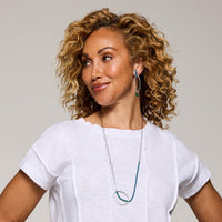 Onyx & Oval Necklace