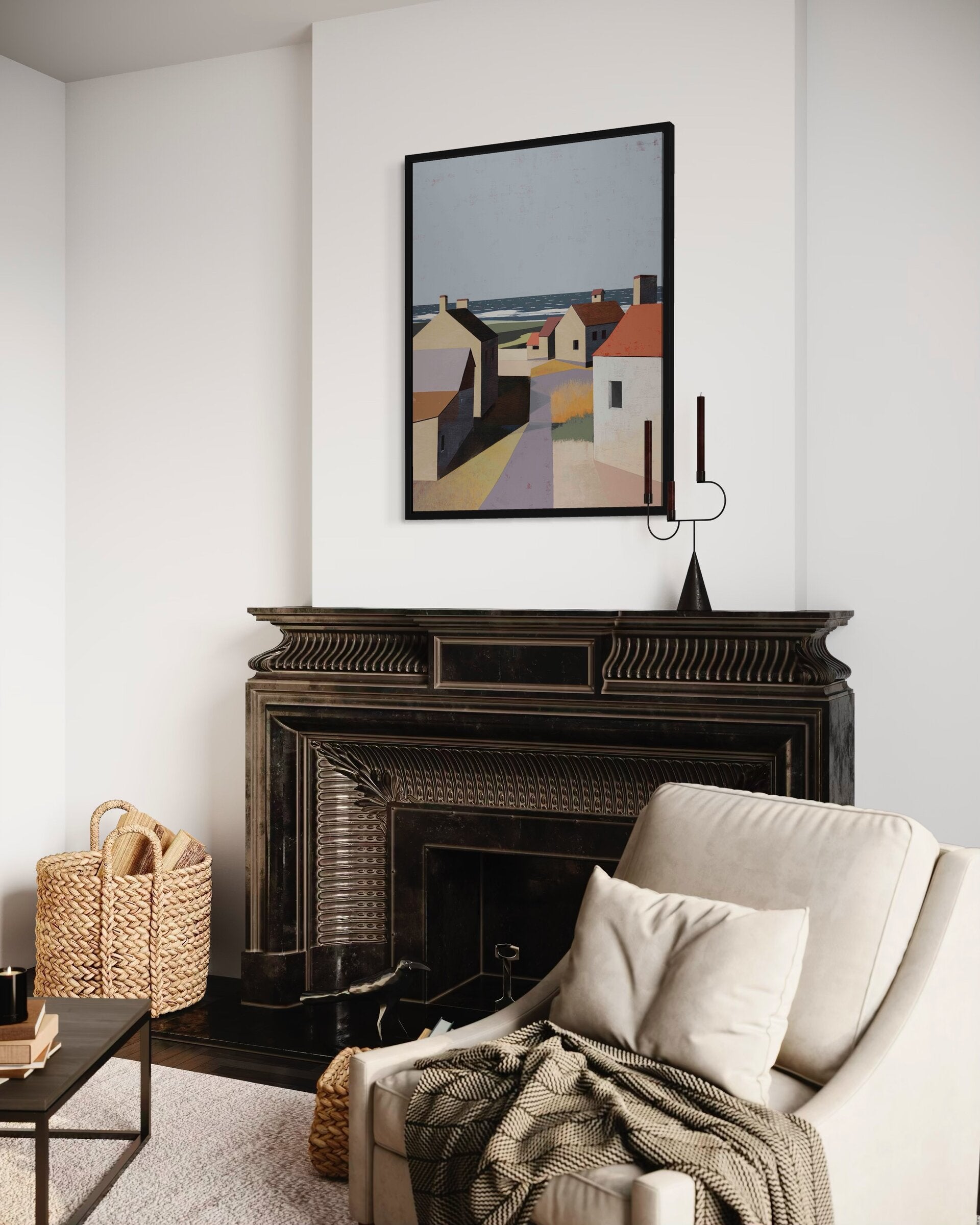 print on canvas framed
