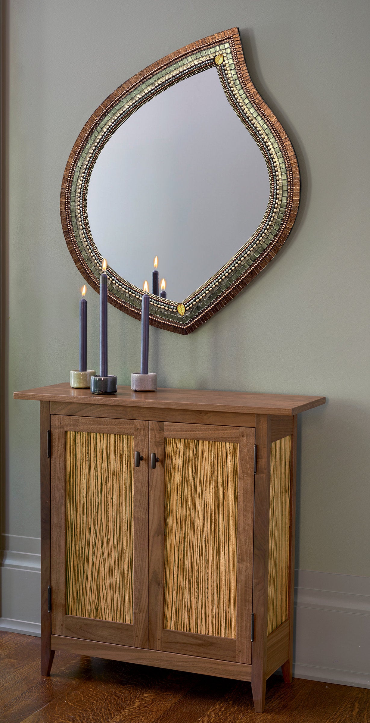 large size shown with the zebra side cabinet by Tom Dumke
