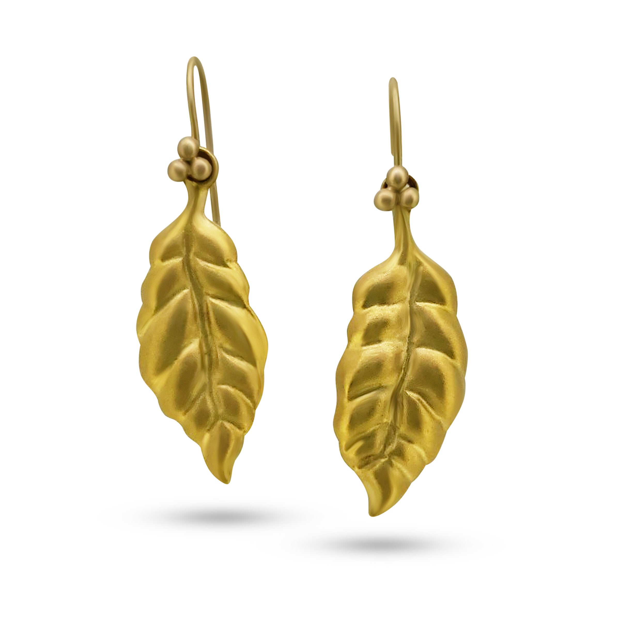 Windblown Leaf Earrings