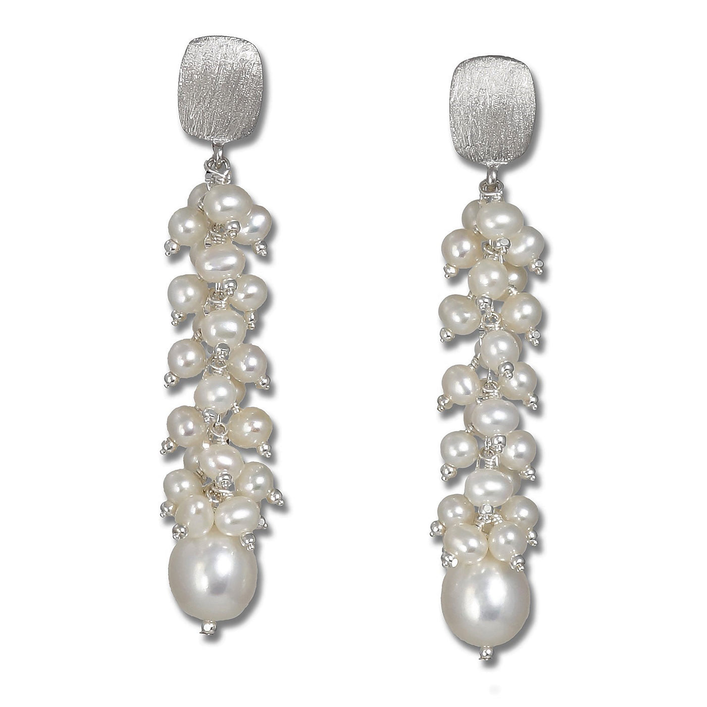 sterling silver and white rhodium