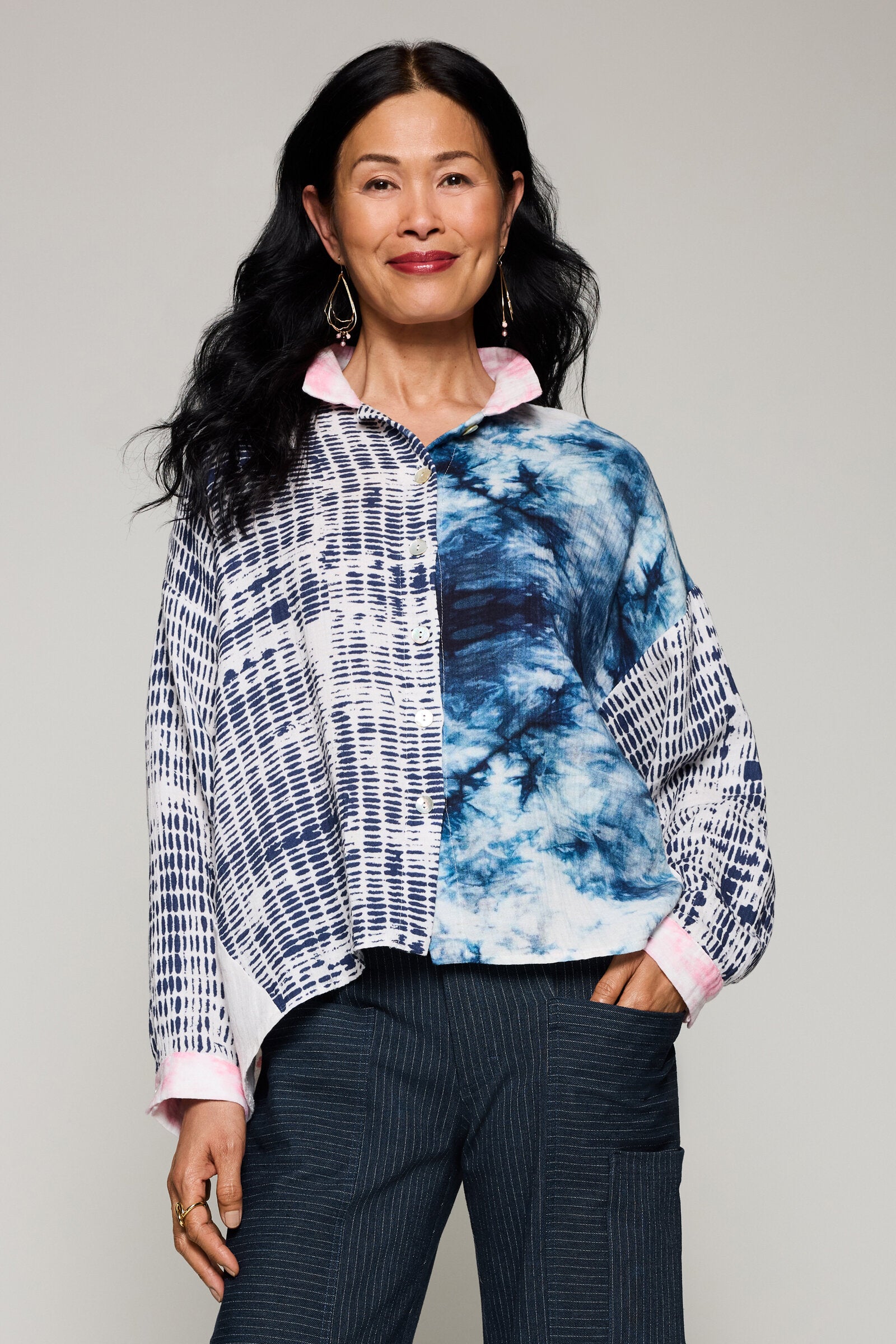 Dahlia Gauze Button Up