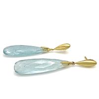 Aquamarine Briolette Earrings