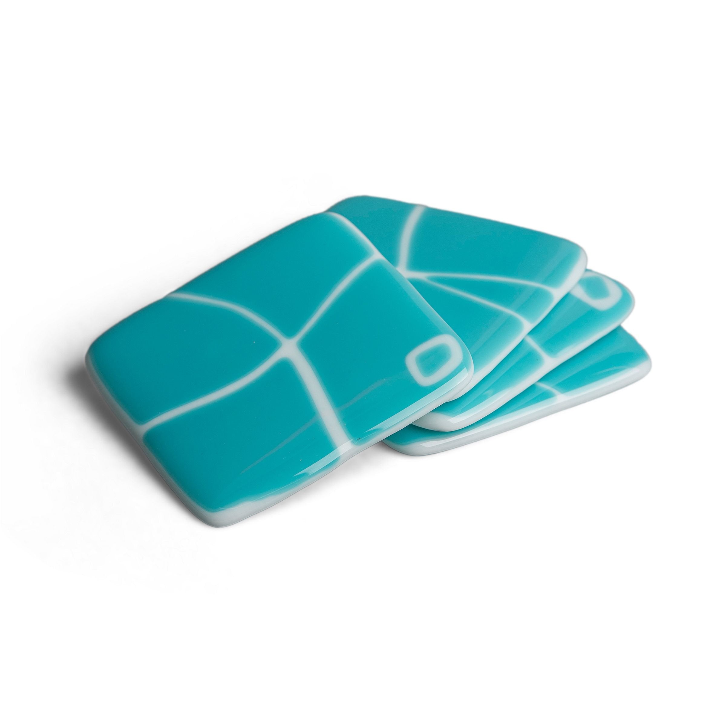 Turquoise on White