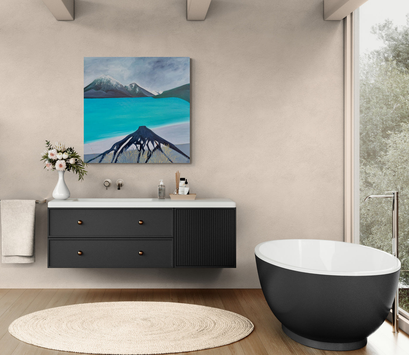 View with Tree Trunk