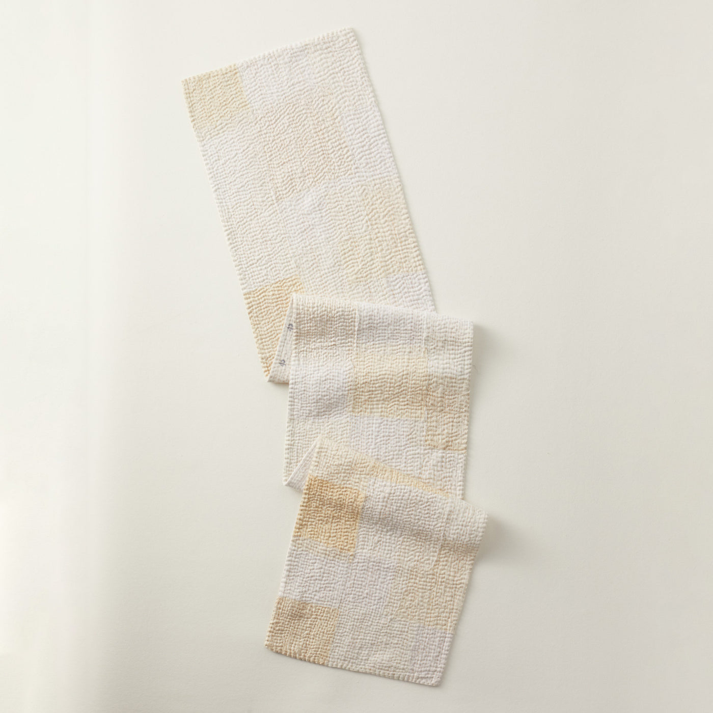 Mosaic Fray Kantha Table Runner