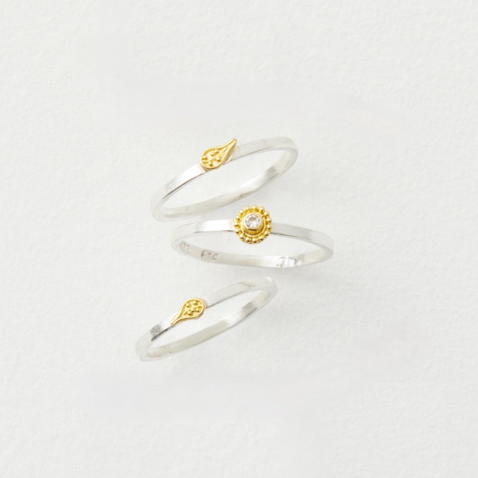 Falling Leaf Stacking Rings II