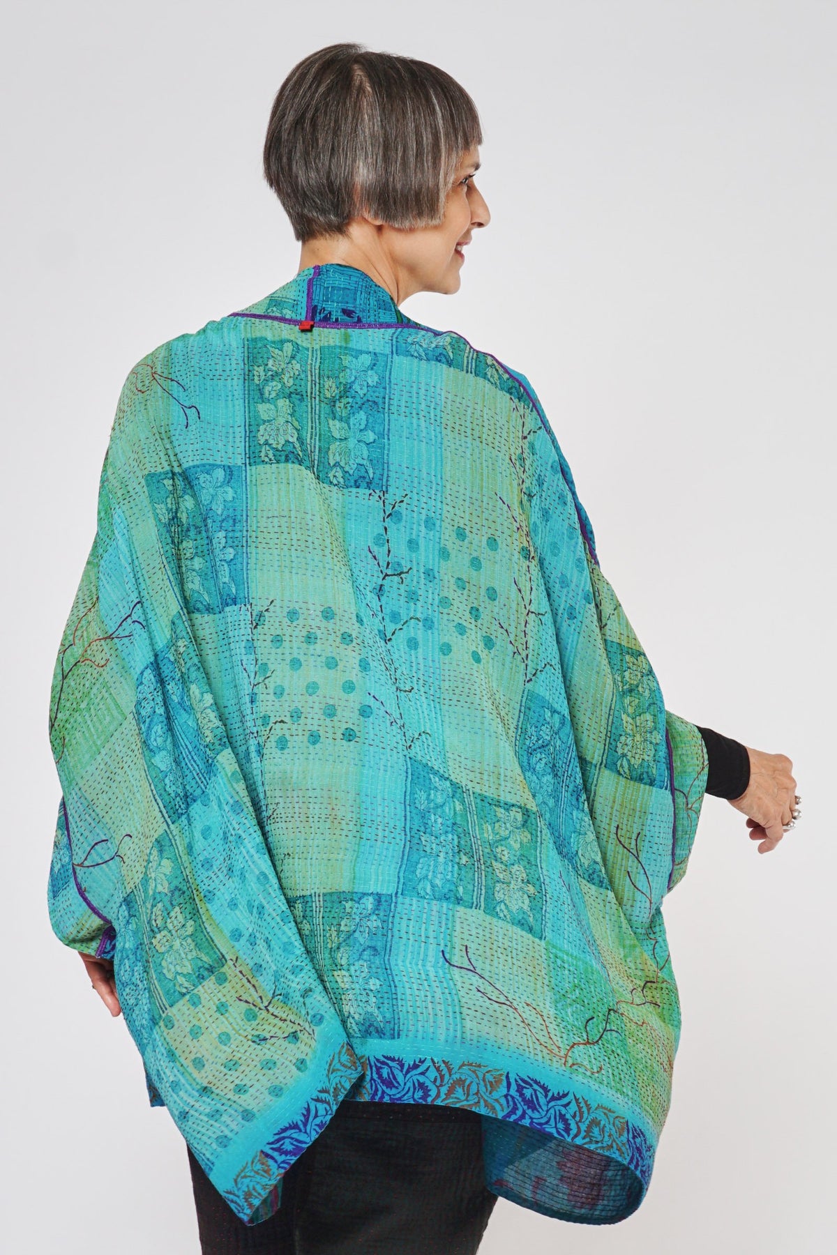 Double Collar Poncho #5