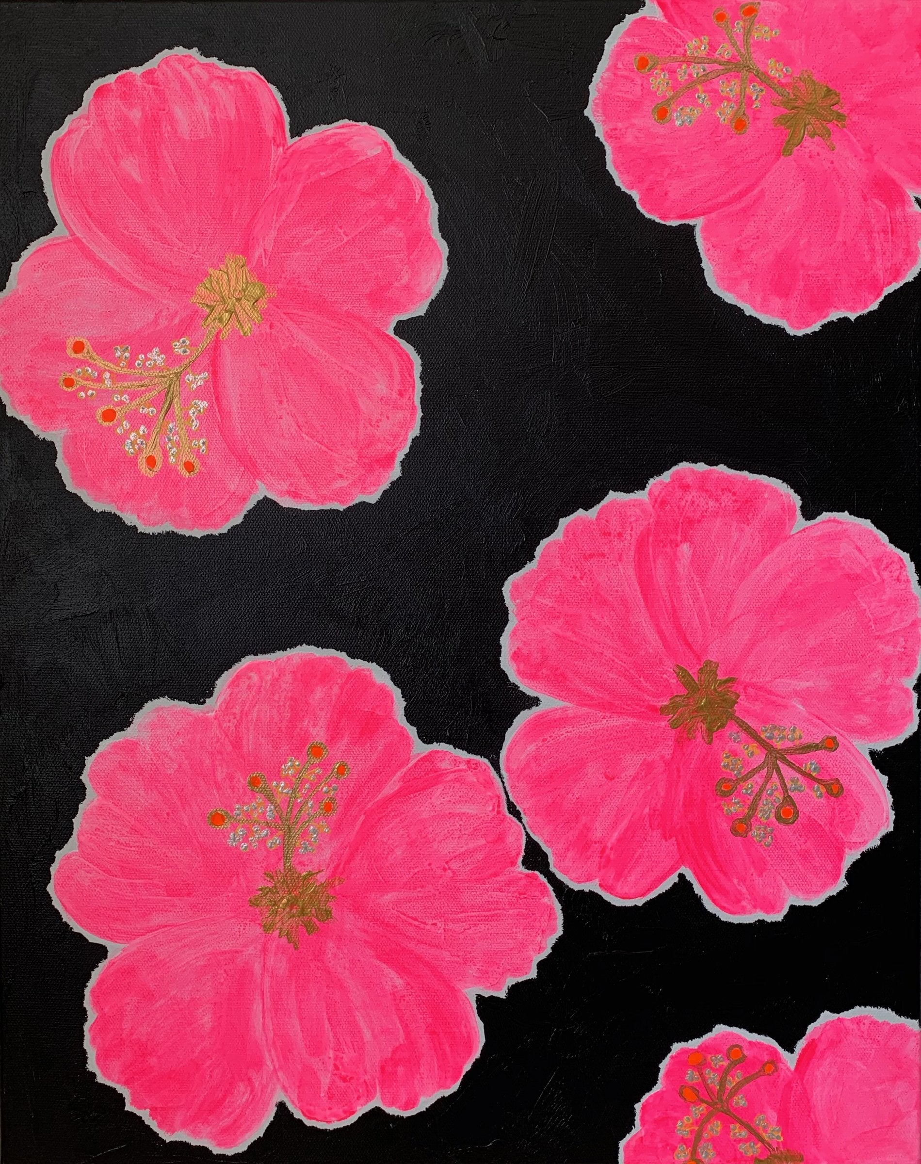 Pink Hibiscus Feeling Shocking