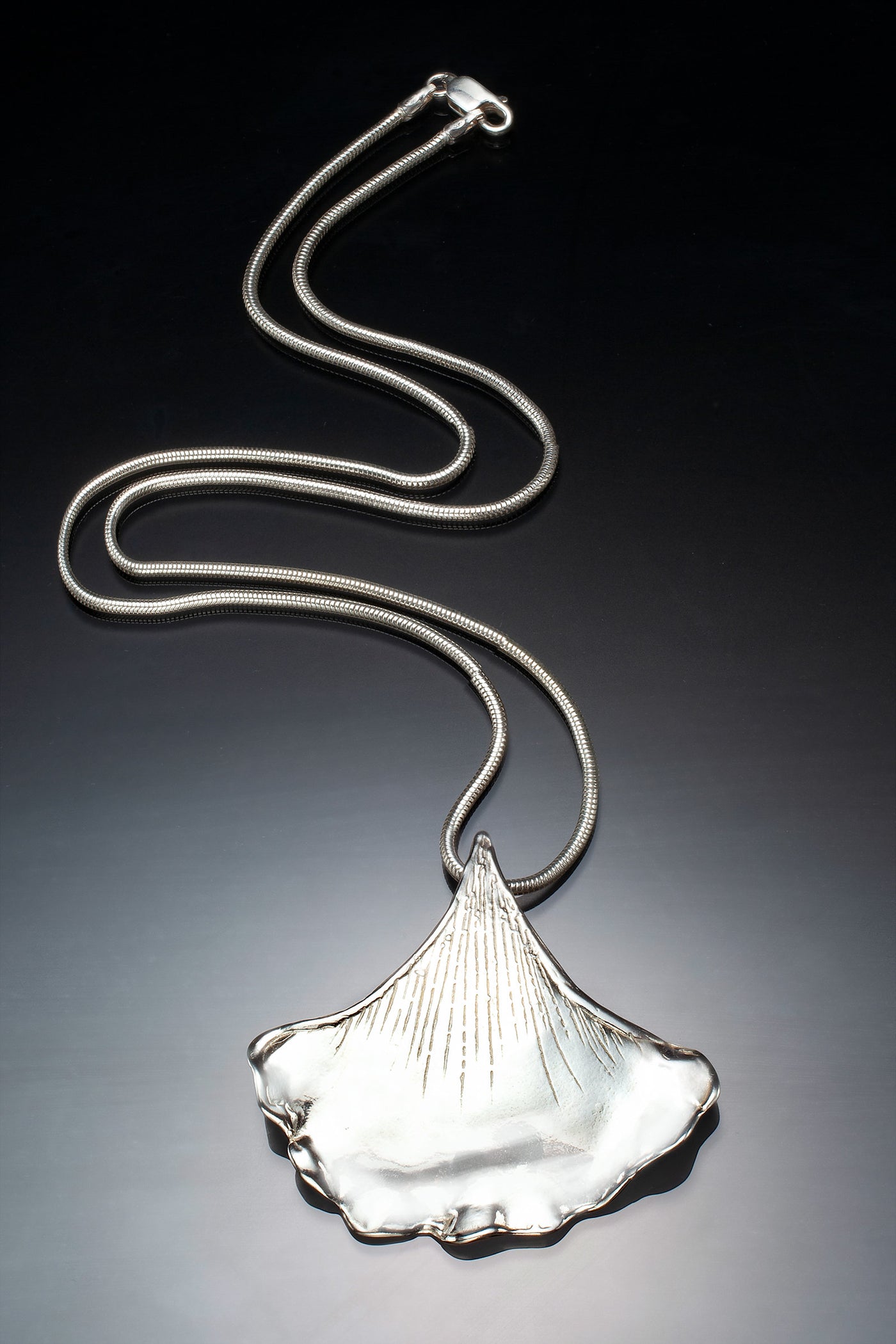 Gingko Leaf Pendant | Photo by Ralph Gabriner