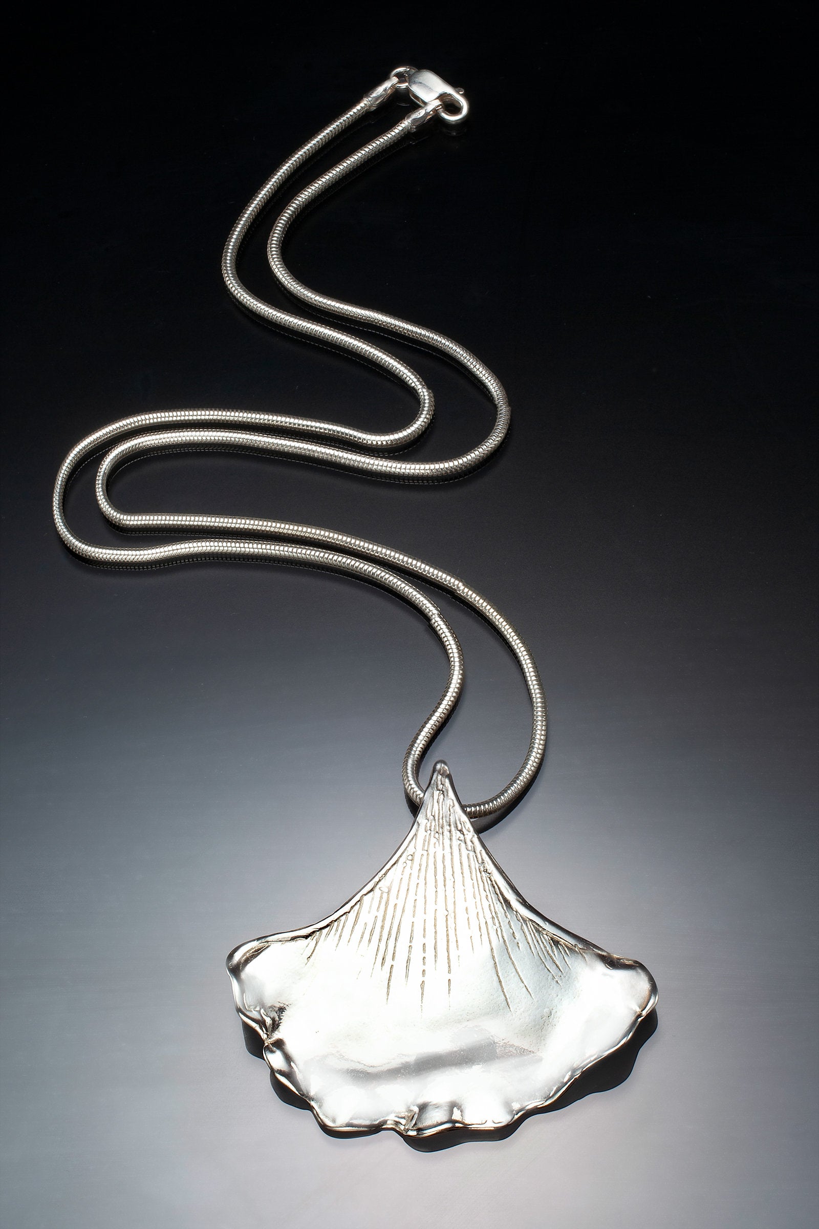 Gingko Leaf Pendant | Photo by Ralph Gabriner