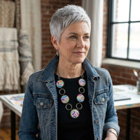 Artisan Chroma Geometric Necklace