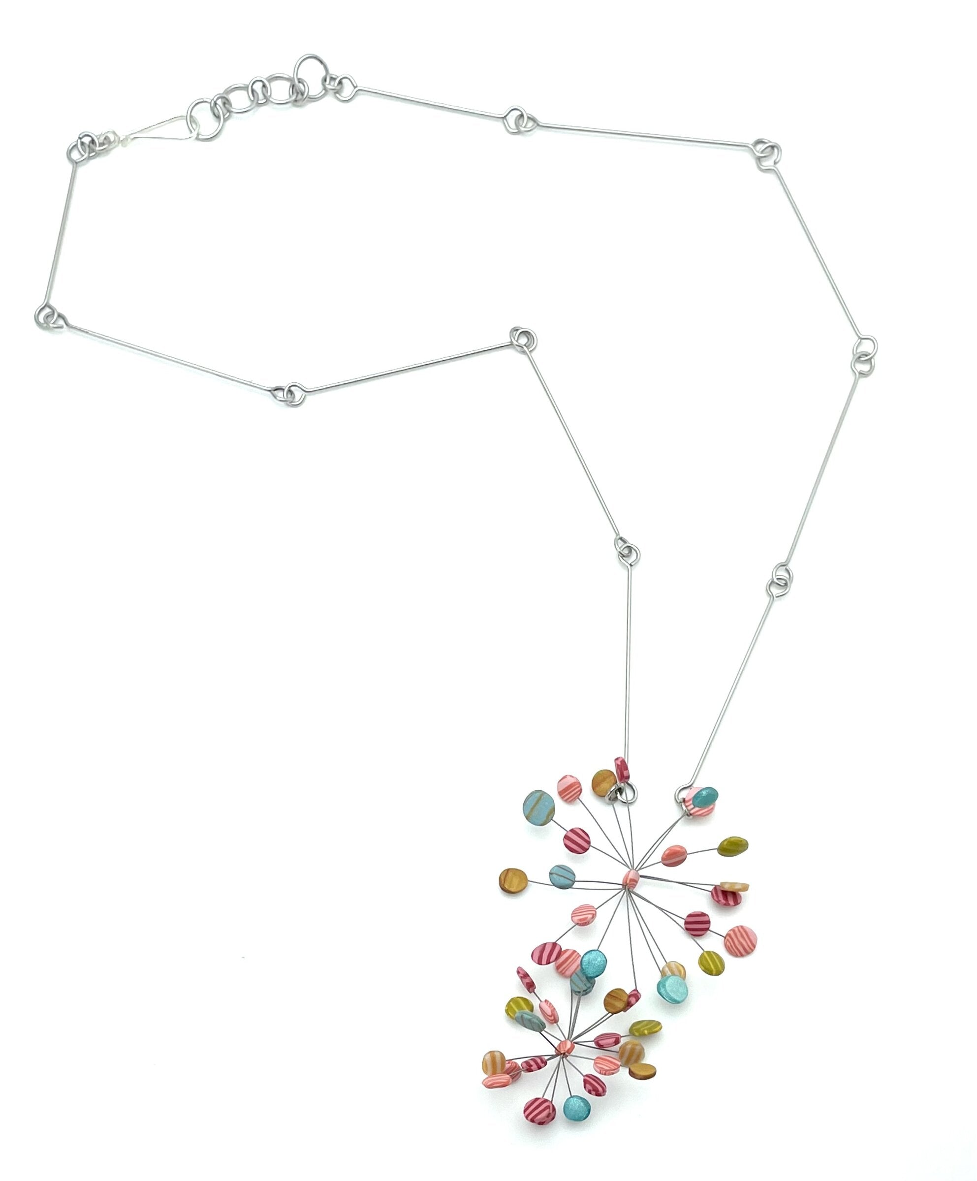 Vertical Pom Pom Necklace