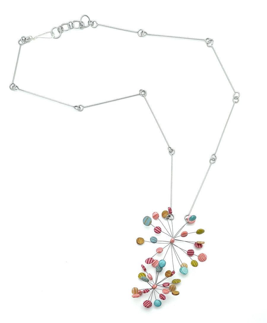Vertical Pom Pom Necklace