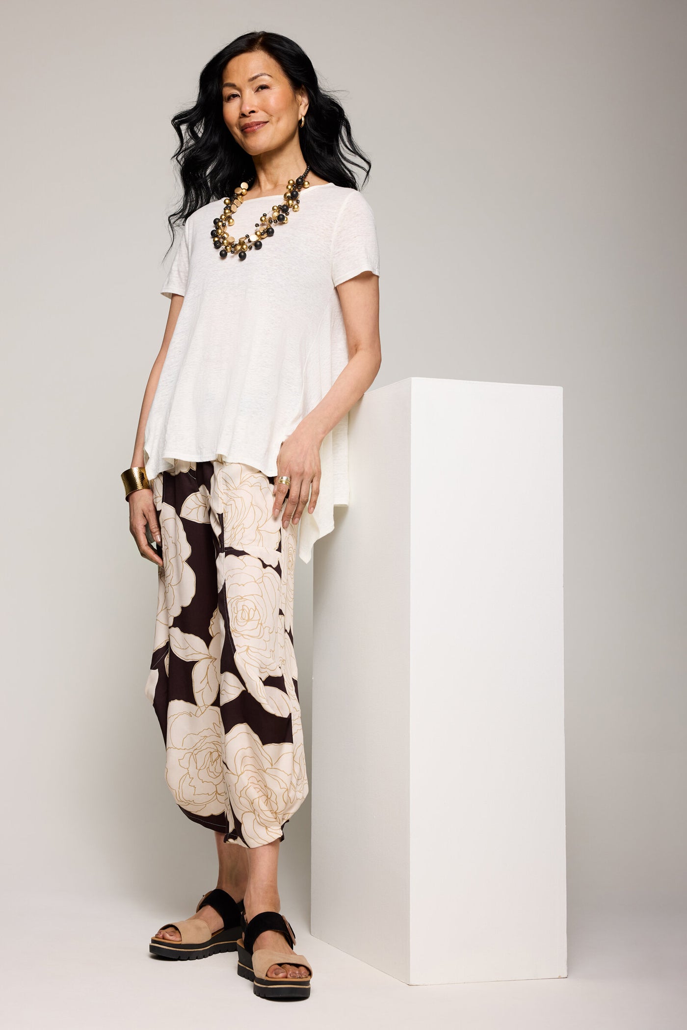 Sorano Linen Lantern Pant