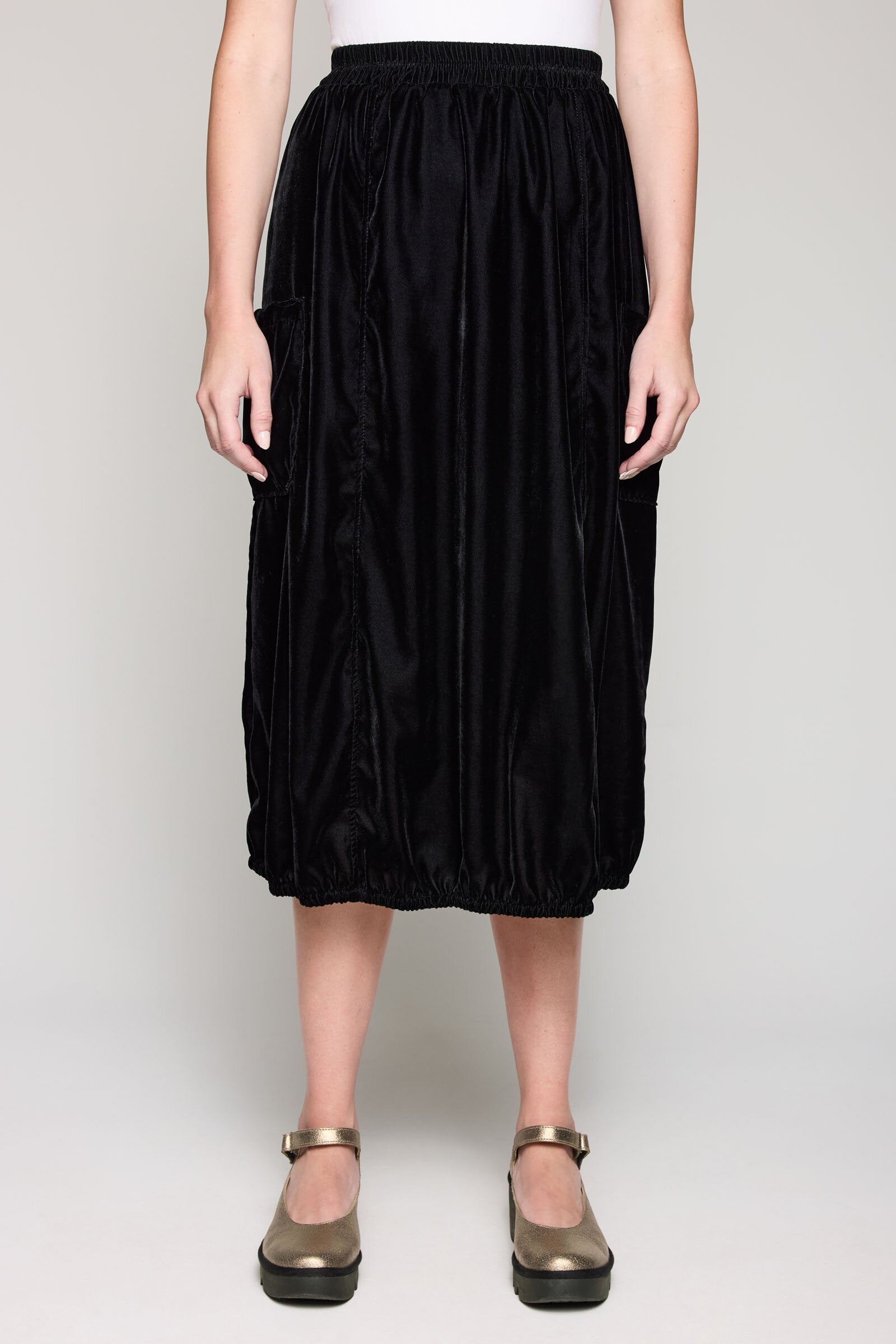 Velvet Cargo Skirt