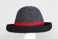 black, red, charcoal
