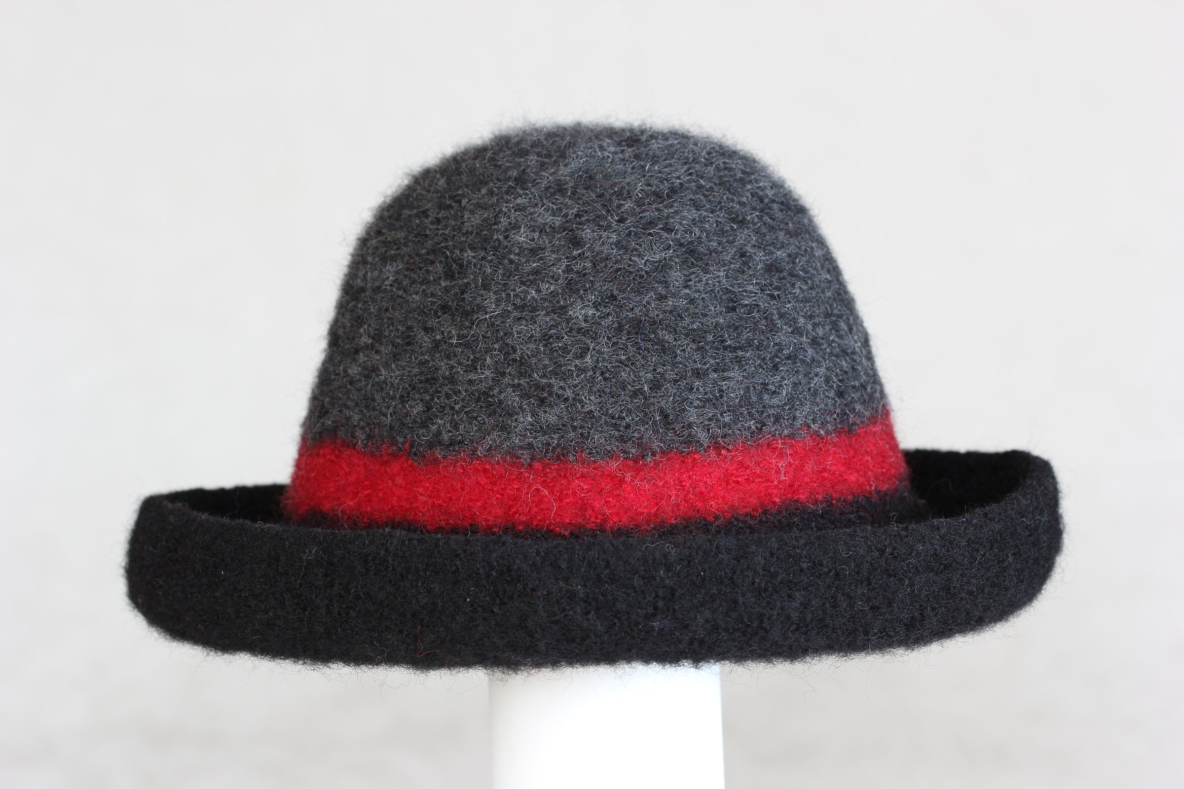 black, red, charcoal