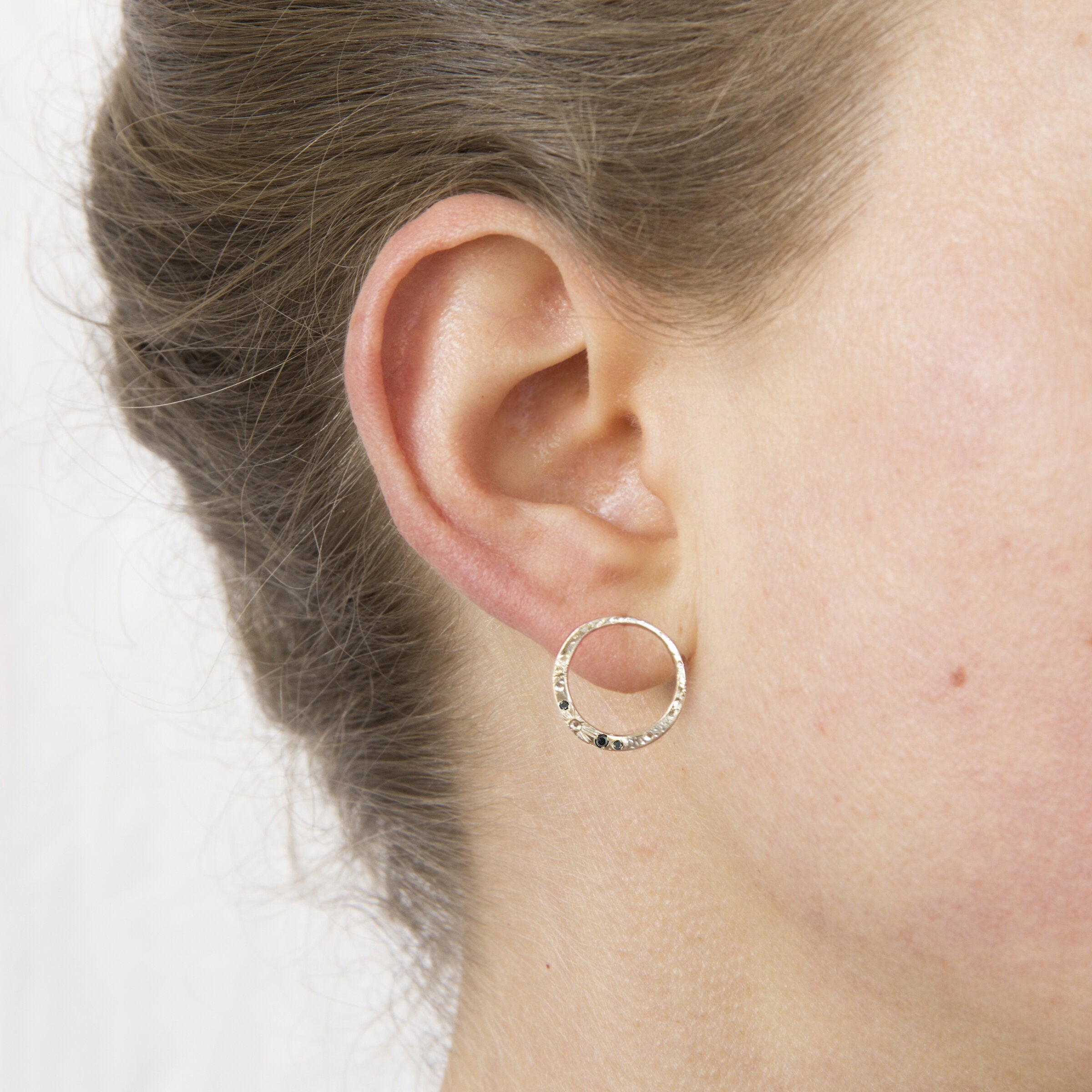 New Moon Stud Earrings