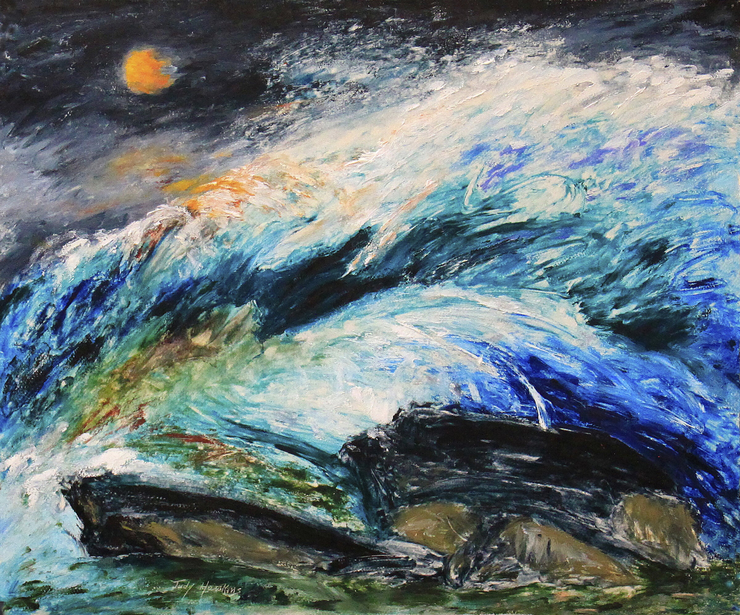Waves in the Moonlight