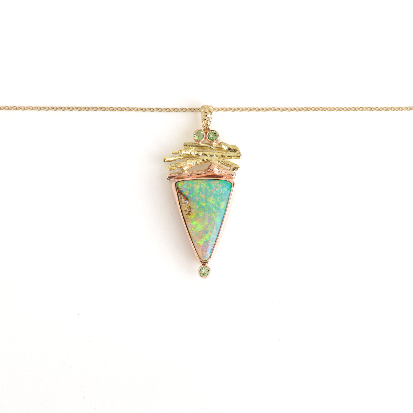 Opal Shield Pendant