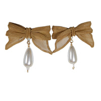 Charmed Bow & Pearl Earrings