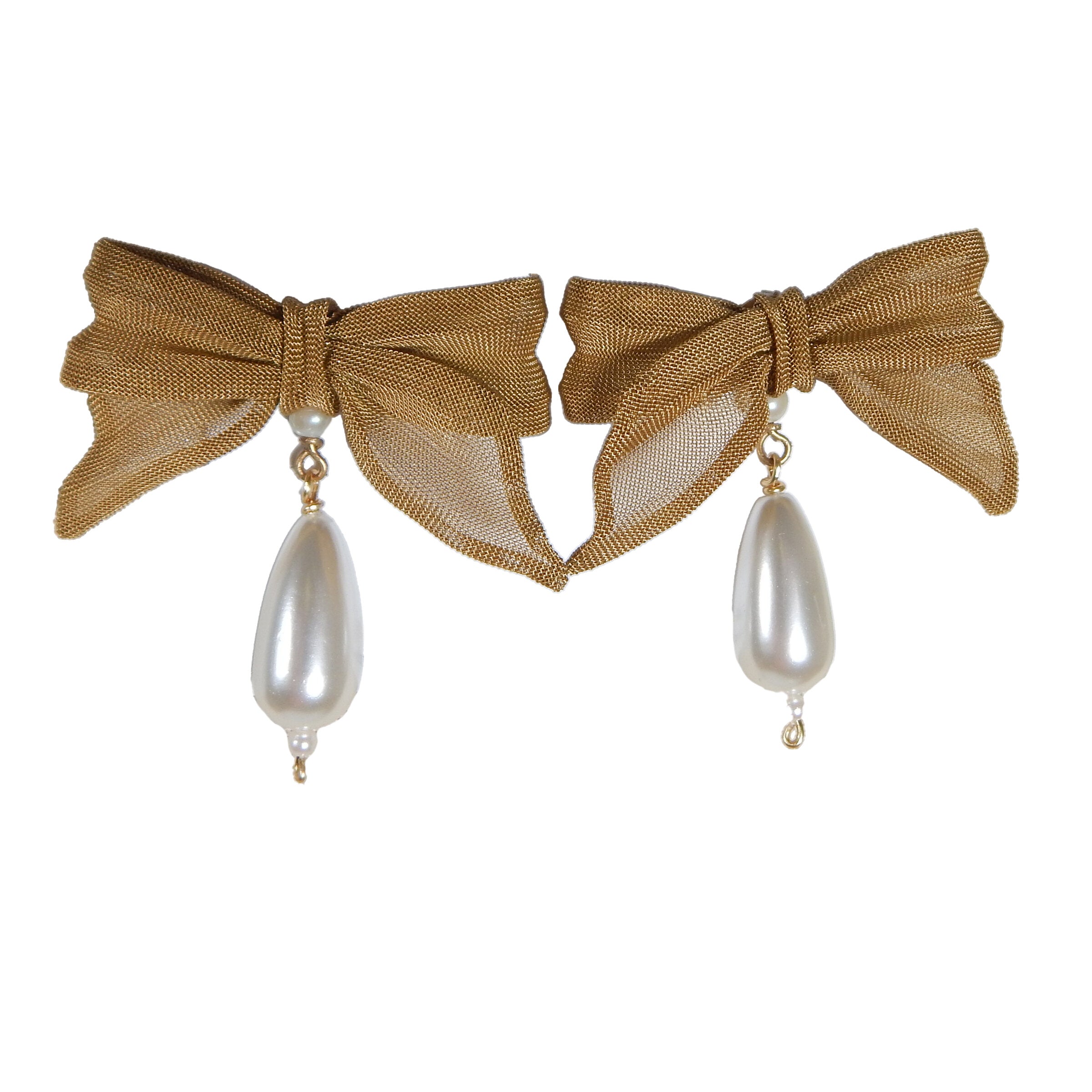 Charmed Bow & Pearl Earrings