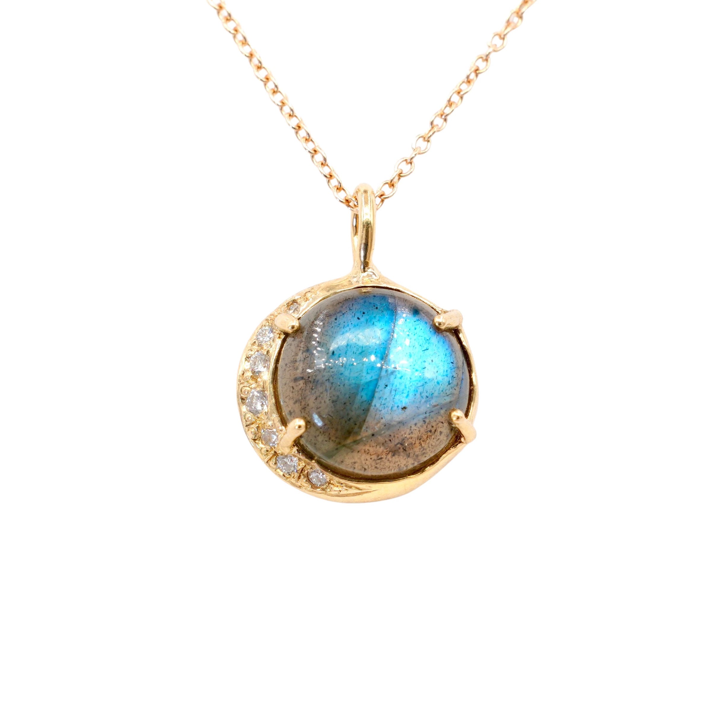 Night Sky Tidal Moon Necklace
