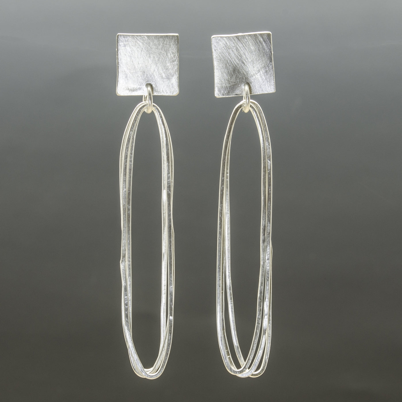 Square Paperclip Earrings