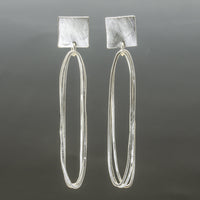 Square Paperclip Earrings
