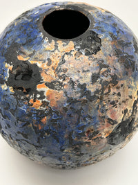 Textured Black Clay Vessel II