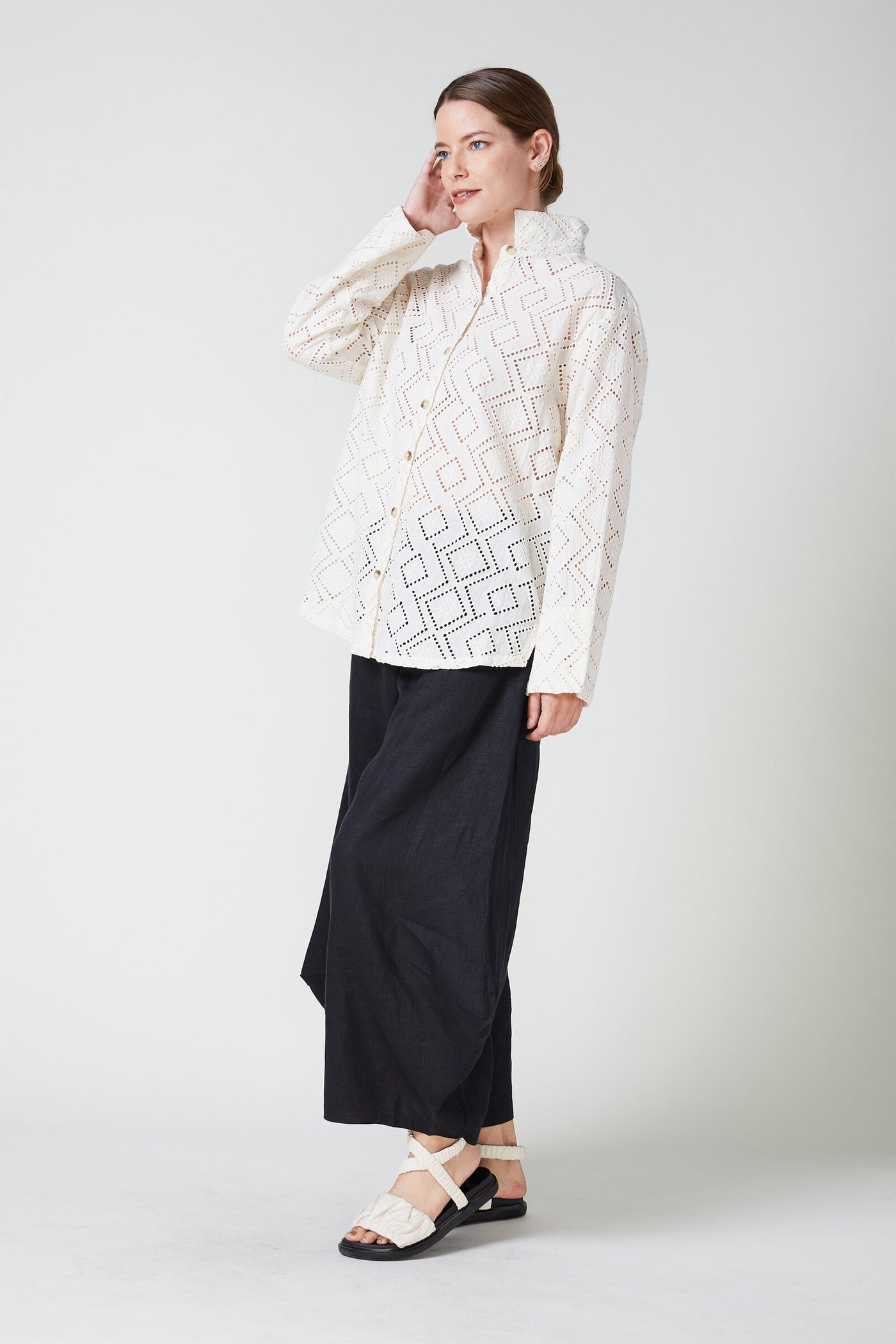 Beige Eyelet