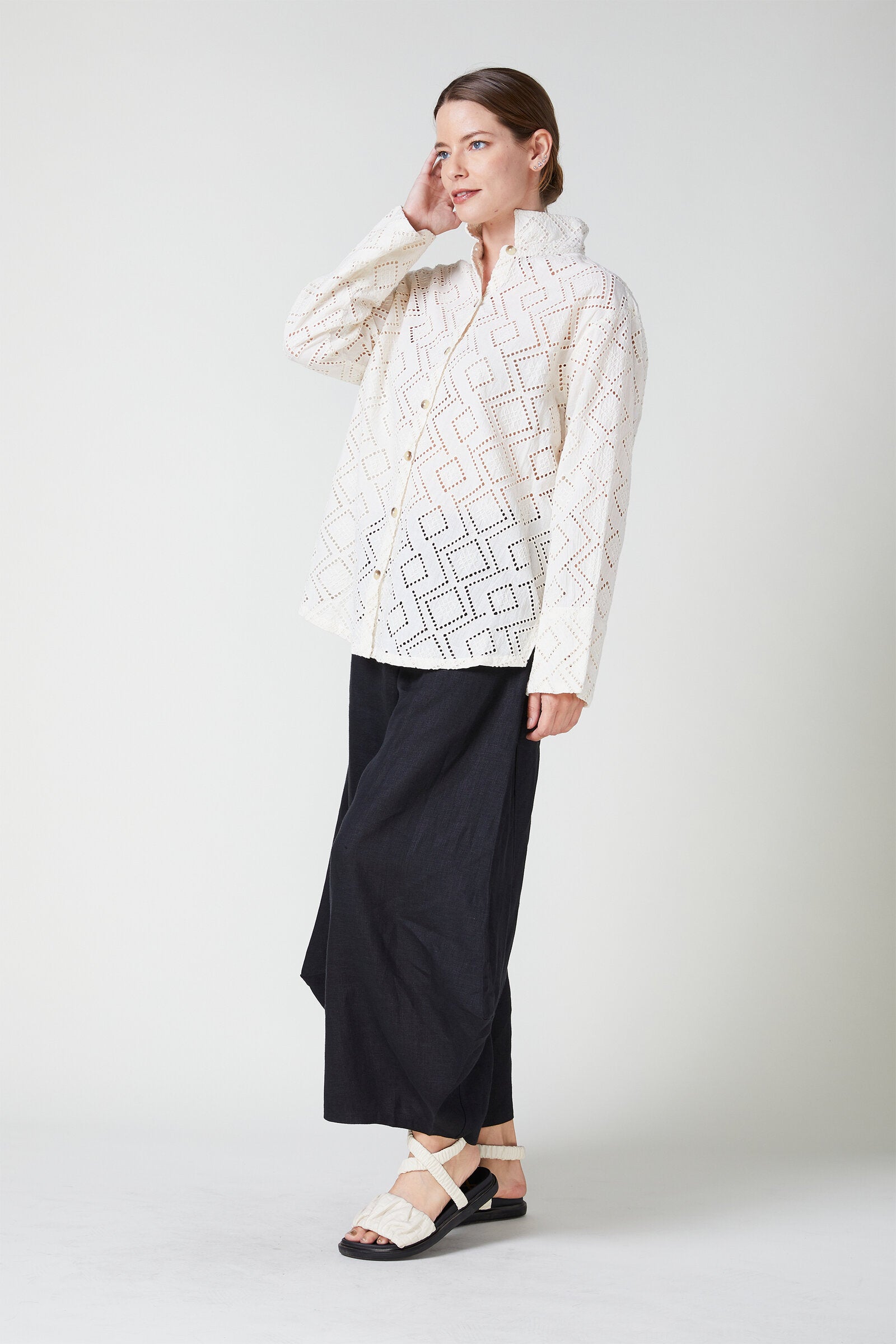 Beige Eyelet