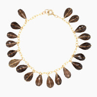 Smokey Topaz Dangle Bracelet