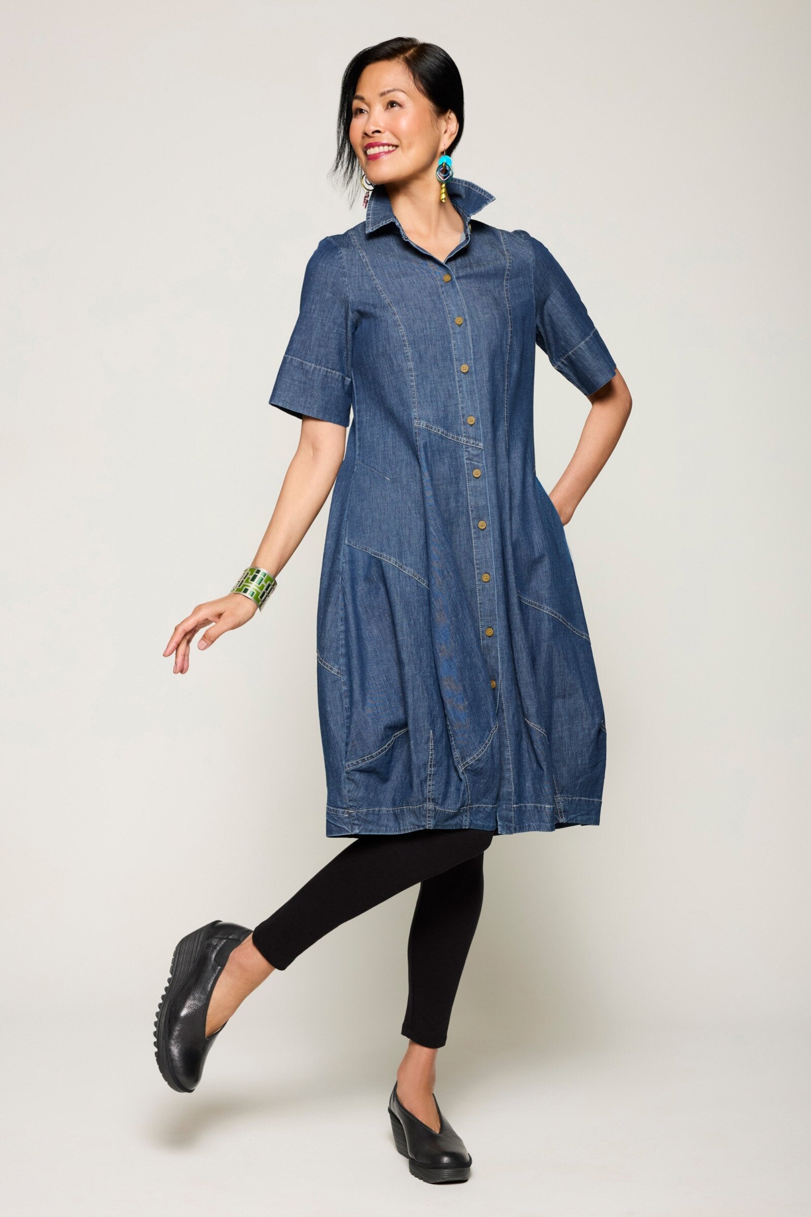 Denim Shirtdress