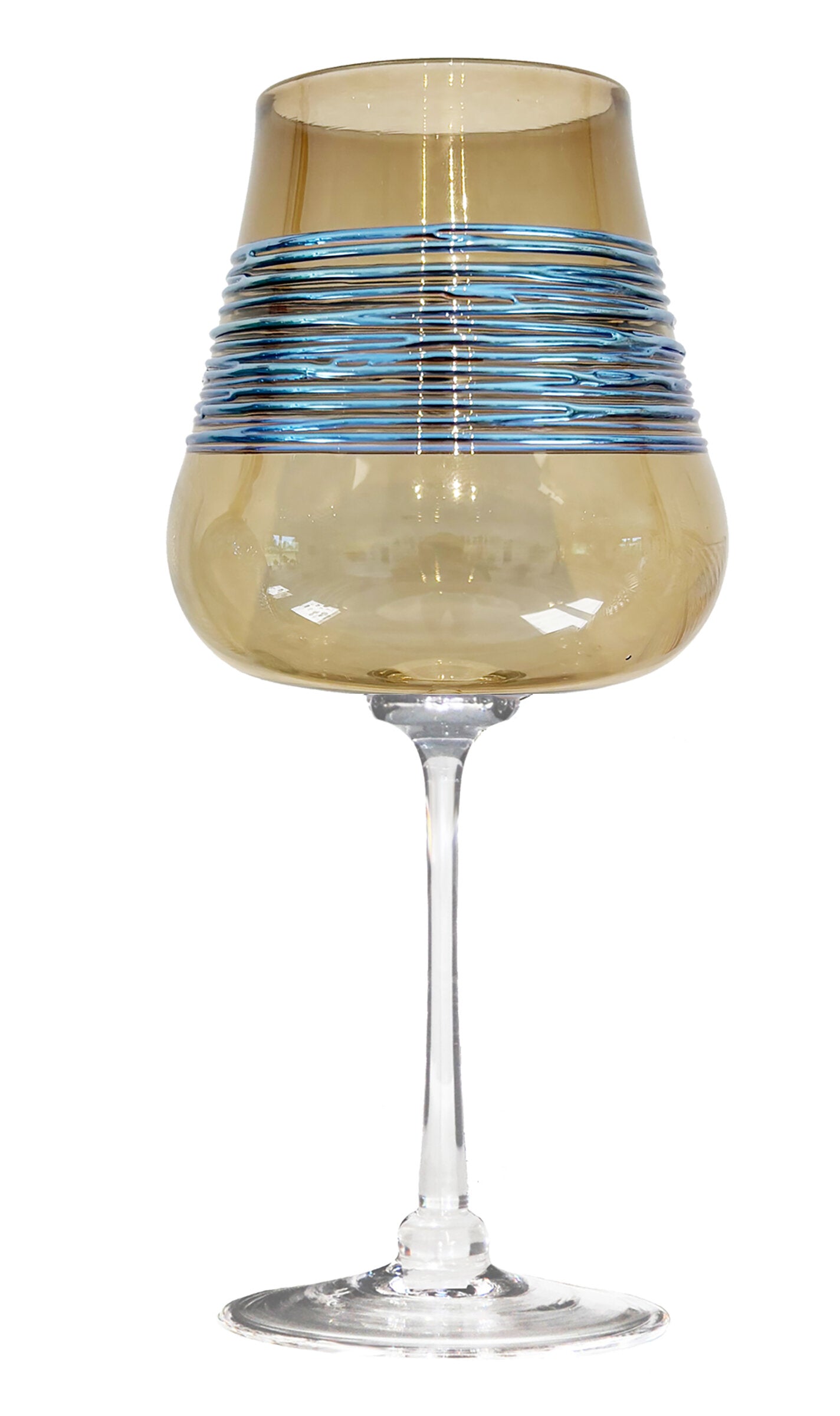 Olive Silverspun Carafe and Wine Glass Set