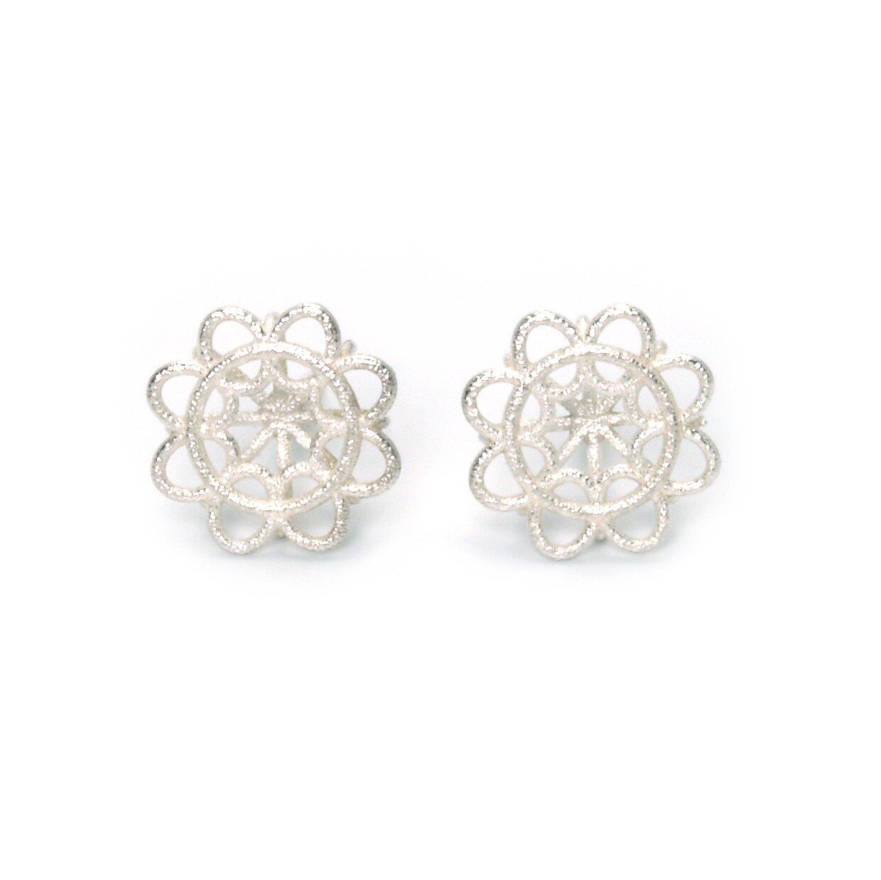 Small Doily Stud Earrings