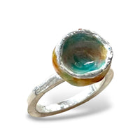 Enameled Anemone Ring
