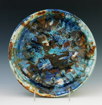 Blue and Brown Porcelain Platter
