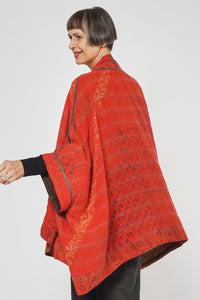 Double Collar Poncho #6