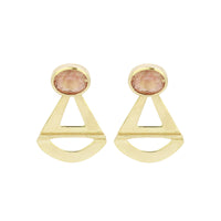 Erato Earrings with Oregon Sunstones
