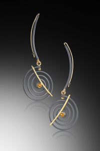 Hanging Spiral Earrings