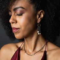 Oxidized Silver with Gold Vermeil