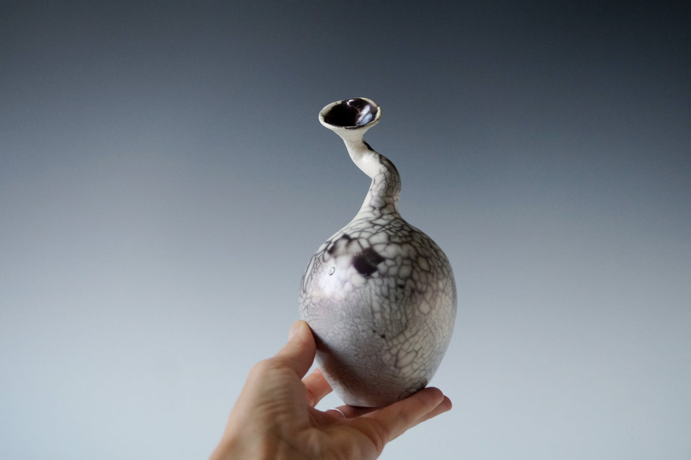 Ceramic Raku Vessel, Naked Raku Firing 13