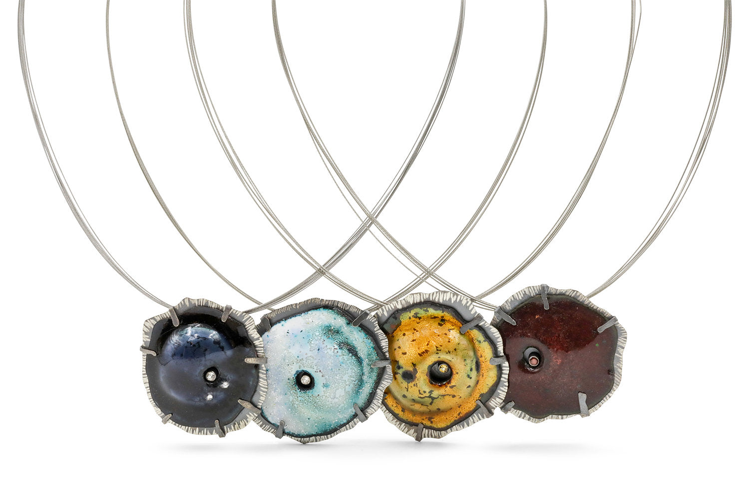 left to right: starlit, glacier, gold, garnet